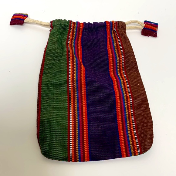 Drug Rug Boho Pull Close Pouch | Eco-Friendly Vegan Gift Bottle Bag | Hippie SAK - Picture 2 of 6